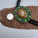 Marian Stone and Mohave Turquoise Bolo