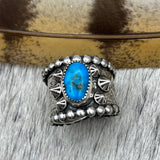 Size 9.5 Sterling Silver Wide Band Ring