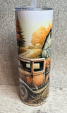 20 oz fall scene with antique truck