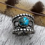 Size 9.75 Sterling Silver Wide Band Ring