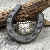 Size 7.5 Sterling Silver Wide Band Ring