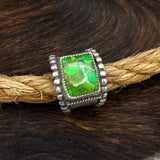 Size 10  Sterling Silver Wide Band Ring