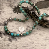 Turquoises beaded necklace