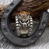 Size 7.5 Sterling Silver Wide Band Ring