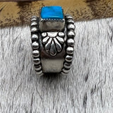 Size 11 Sterling Silver Wide Band Ring