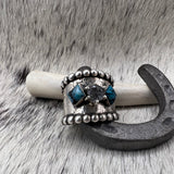 Size 9  Sterling Silver Wide Band Ring