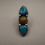 3 stone Statement ring