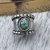 Size 5 Sterling Silver Wide Band Ring