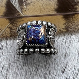 Size 8.25 Sterling Silver Wide Band Ring