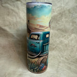 20 oz Old teal truck