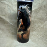 20 oz Running horse trio