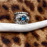 Size 10 Sterling Silver Wide Band Ring