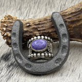 Size 8.5 Sterling Silver Wide Band Ring