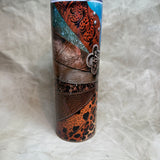 20 oz Scroll cross tumbler