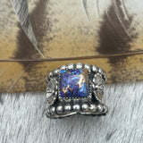 Size 8.25 Sterling Silver Wide Band Ring