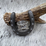 Size 7.5 Sterling Silver Wide Band Ring