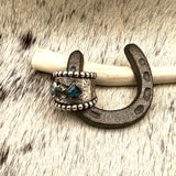 Size 9  Sterling Silver Wide Band Ring