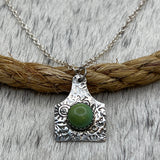 Tiny Cow tag Necklace