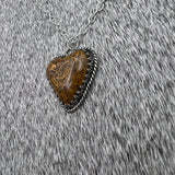 Marian stone heart necklace