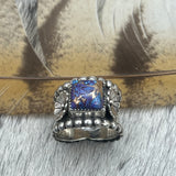 Size 8.25 Sterling Silver Wide Band Ring