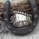 Size 11 Sterling Silver Wide Band Ring