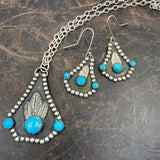 Western feather earrings