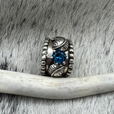 Size 10 Sterling Silver Wide Band Ring