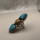 3 stone Statement ring