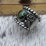 Size 8 Sterling Silver Wide Band Ring