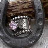 Size 8 Sterling Silver Wide Band Ring