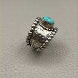 Size 10 Sterling Silver Wide Band Ring