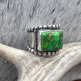 Size 10  Sterling Silver Wide Band Ring