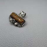 Rose and leaves bar pendant