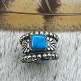 Size 11 Sterling Silver Wide Band Ring