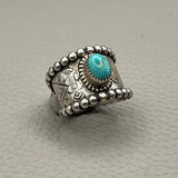 Size 10 Sterling Silver Wide Band Ring