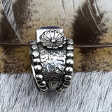 Size 8.25 Sterling Silver Wide Band Ring