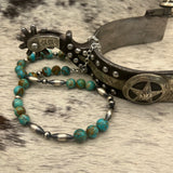 Turquoises beaded necklace