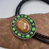 Marian Stone and Mohave Turquoise Bolo