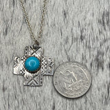 Tiny Fat cross Necklace