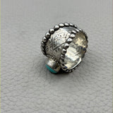 Size 10 Sterling Silver Wide Band Ring