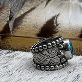 Size 9.5 Sterling Silver Wide Band Ring