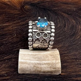 Size 8  Sterling Silver Wide Band Ring