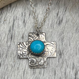 Tiny Fat cross Necklace