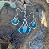 Western feather earrings