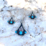 Western feather earrings