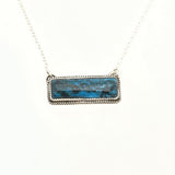 Kingman Turquoise Bar necklace