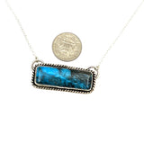 Kingman Turquoise Bar necklace