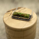 Green Mountain Turquoise Bar necklace