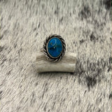 Kingman Turquoise Sterling Silver Ring Size 8