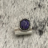 Charoite Sterling Silver Ring Size 9